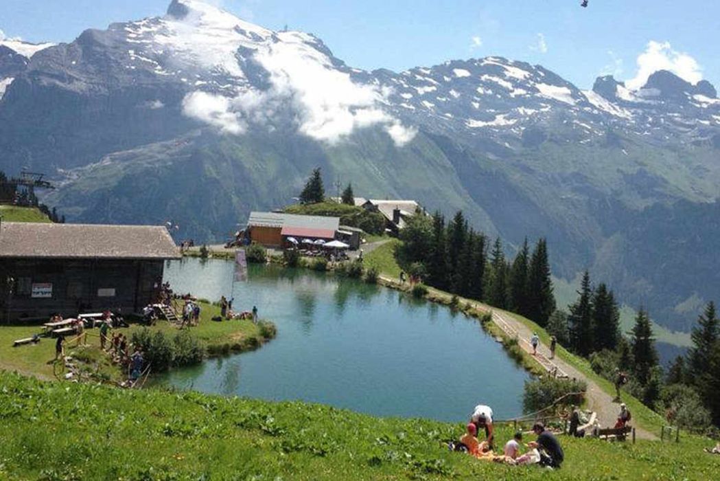 Eher Niere als Herz: Der «Härzlisee» oberhalb Engelbergs.