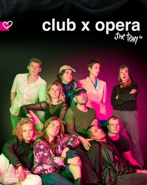 Der Flyer zu club x opera