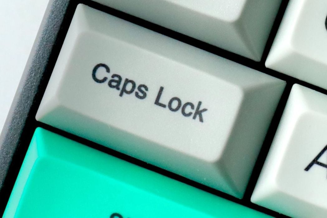 Nur für die Grossen: Caps-Lock-Taste.