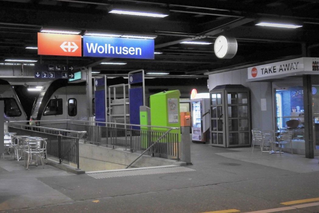 Ein Ort, an dem man Tom Hanks antreffen könnte: Bahnhof Wolhusen.