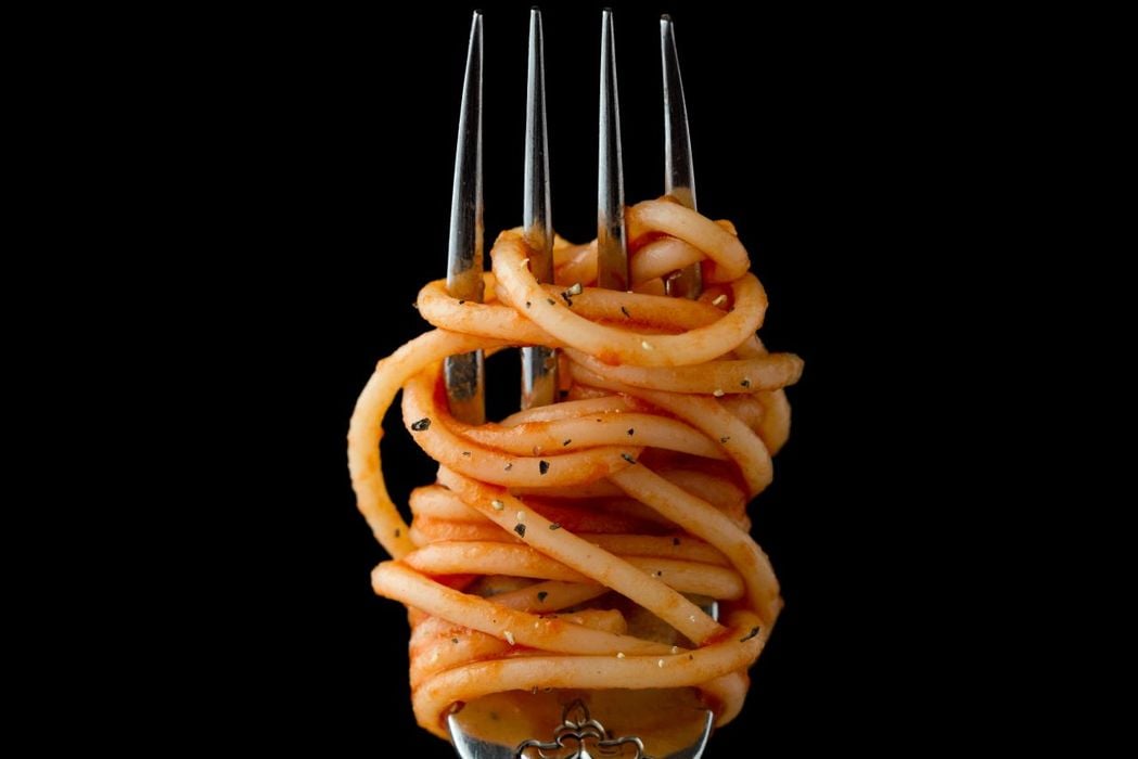Immer richtig gewickelt: Spaghetti.